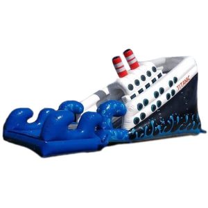 inflable acuatico barco titanic
