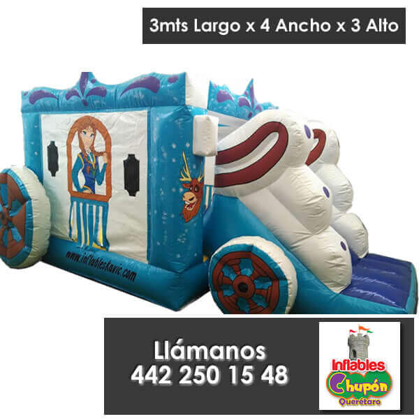 renta de juegos inflables queretaro carrosa de princesas